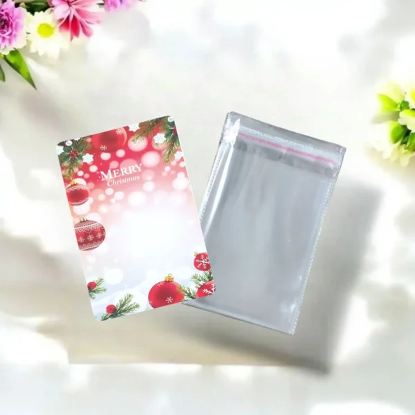 Christmas card + pouch packaging pack of 10