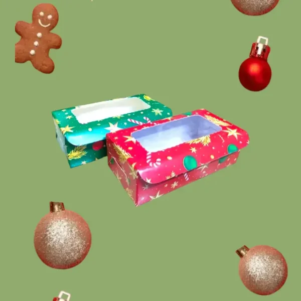 6×3×2"/ Christmas Small Gift Box / 2 brownie box Pack Of 10