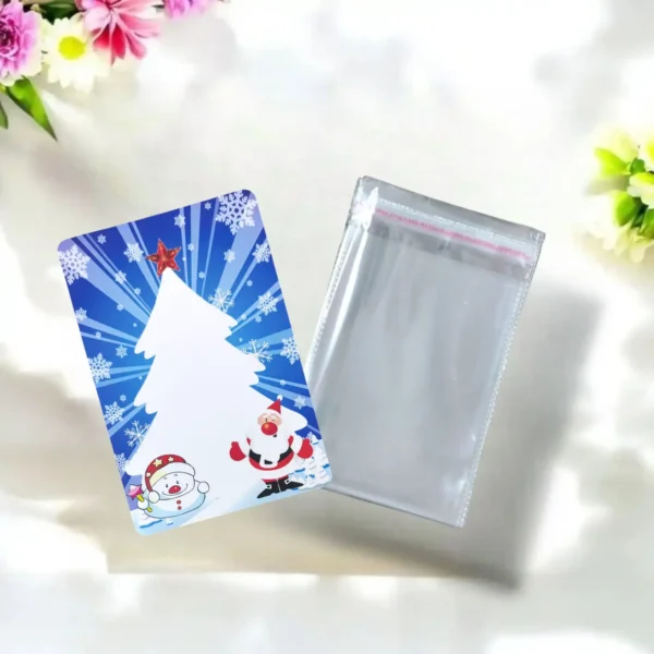 Christmas card + pouch packagings pack of 10