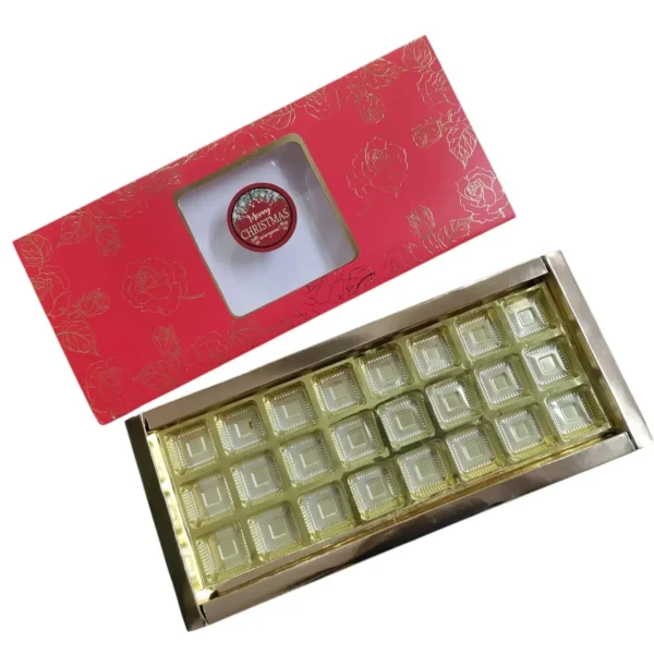 24 Cavity Red Christmas Box Pack Of 10