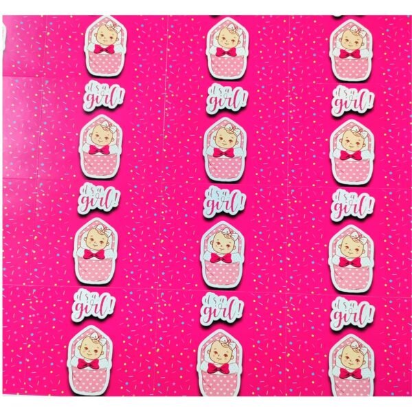 Baby Shower Small Bar Sticker 10 Pc