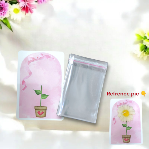 Daisy card packaging | Sunflower card packaging | Flower card Packaging pack of 10