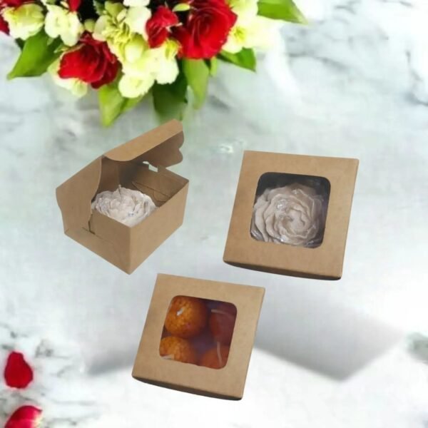 3×3×2 inch craft box | 3 Inch peony candle box | 4 Laddu candle box | 4 T-light box