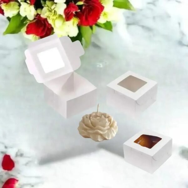 3×3×2 inch white box | 3 Inch peony candle box | 4 Laddu candle box | 4 T-light box