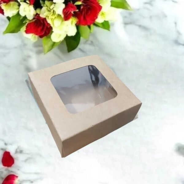 4×4×1.6 inch Craft peony candle box | 4 Laddu candle box | 4 inch urli box