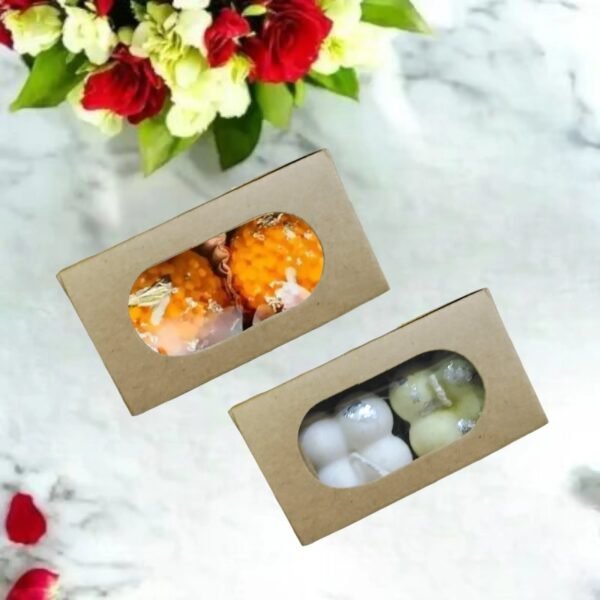 1.6×2×3.2 inch box | 2 Laddu craft candle box | Bubble candle box | Small taddy box | Taddy T-light candle box