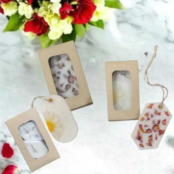 3.8x2.25x1 inch box | Crafted brown wax sachet box