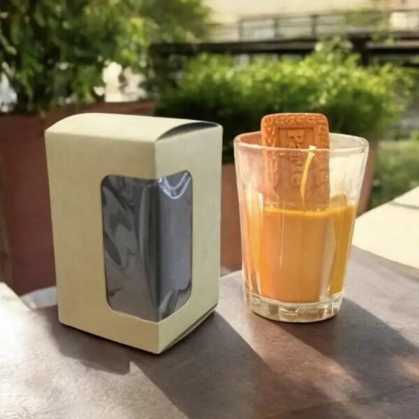 2.25x2.25x3.25 inch Chai Candle Box | Chai Candle Paper Box