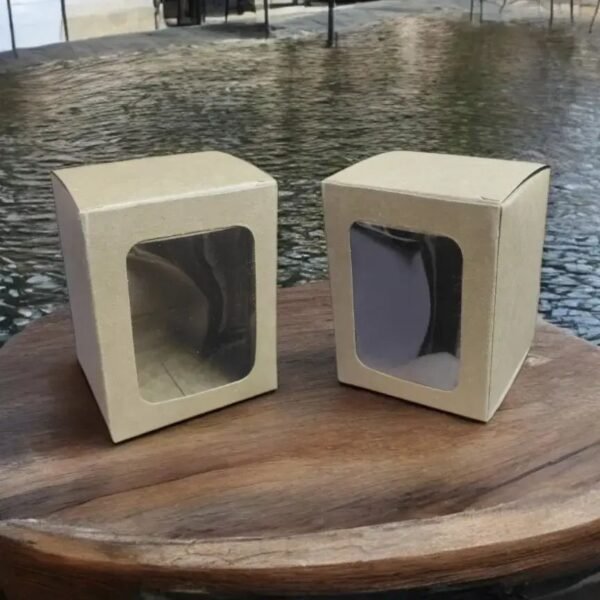 3×3×3.5 inch Brown craft candle jar box | Candle jar box | pack of 10