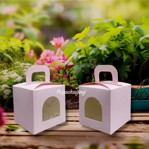 3.5×3.5×3.5 inch Matte finish pink box | candle jar box | Jar box | Candle box