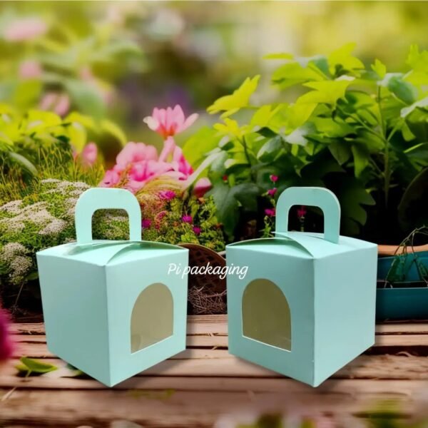 3.5×3.5×3.5 Inch Matte finish sea green box | candle jar box | Candle box | Jar box pack of 10