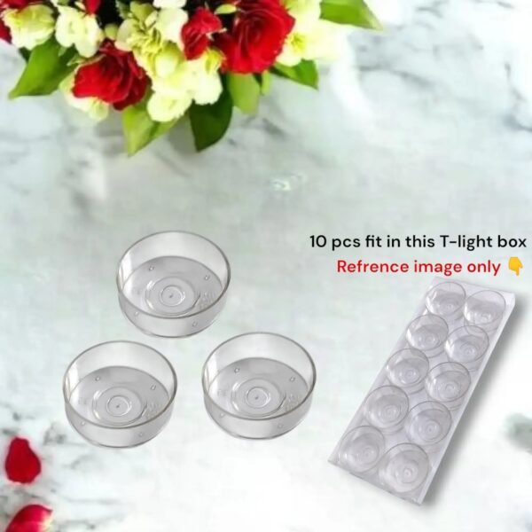 50 Pcs Round shape polycarbonate t light cup