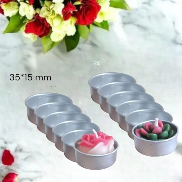 50 pcs High quality aluminium T- light cup for premium candle