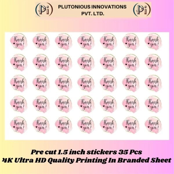 Thank you stickers 1.5 inch 42 pcs